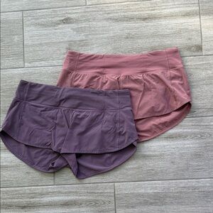 lululemon athletica Mauve and Purple Athletic Shorts